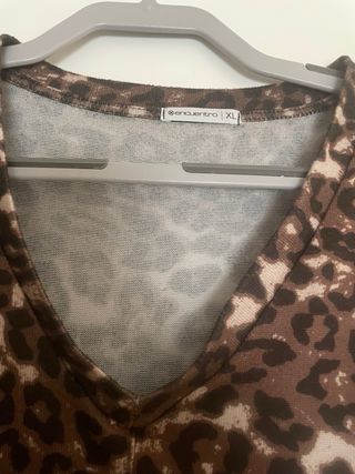 Conjunto Encuentro Pantalón Negro y Top Animal Pri