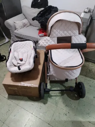 Cochecito y Silla Mecedora Bebé