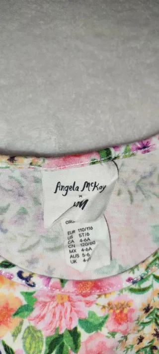 Vestido floral de verano 4/6 años