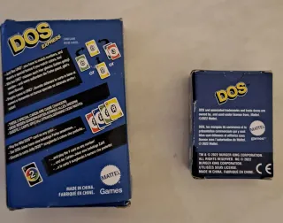 Juego de cartas DOS Express y DOS Burger King