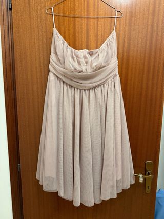 Abito lungo Carla Montanarini lux tg 48 colore nud