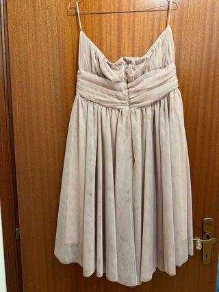 Abito lungo Carla Montanarini lux tg 48 colore nud