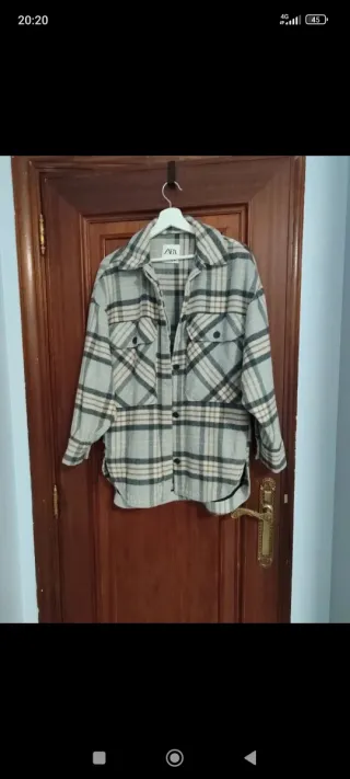 Sobrecamisa Zara cuadros