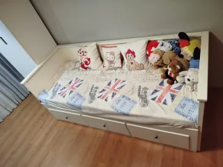 Diván HEMNES IKEA Blanco con 3 Cajones