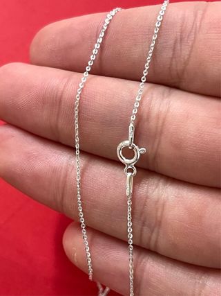 Fantástica Cadena Estilo Rolo 40cm 925 Plata