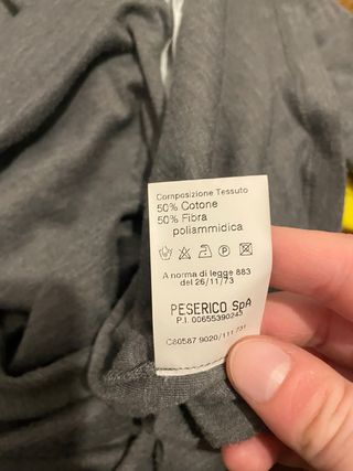 Camicia donna grigia con colletto bianco