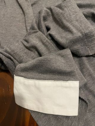 Camicia donna grigia con colletto bianco