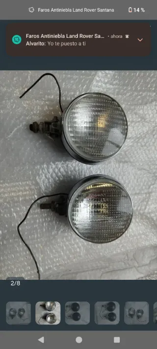 Faros Antiniebla Land Rover Santana