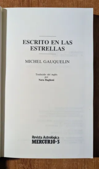 Escrito en las estrellas.