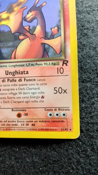 Dark Charizard 21/82 ITA first edition