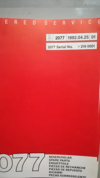 Carpeta Jonsered Despieces 1991-1993