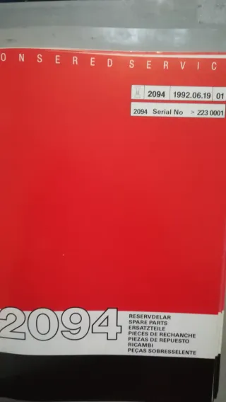 Carpeta Jonsered Despieces 1991-1993