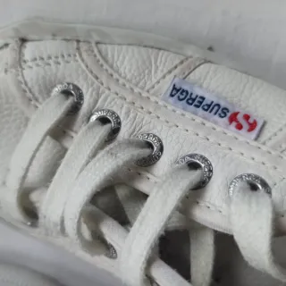Zapatillas Superga Piel Blancas Talla 36