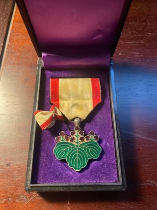 Medalla Japonesa Orden del Sol Naciente 7ª Clase