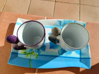 Coppia tazze Kasanova con cucchiaino