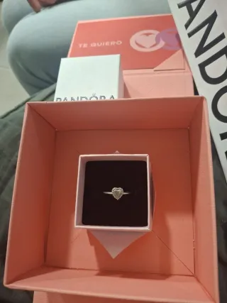 Anillo Pandora Corazón Plata