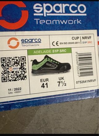 Zapatos de seguridad Sparco talla 41