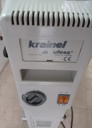 Radiador blanco de metal