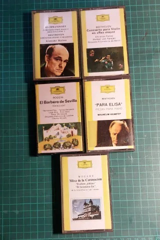 Lote 5 Cintas Cassette Música Clásica