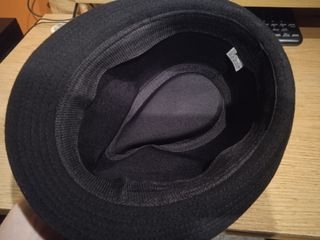 Sombrero Fedora Lana Negro Marrón