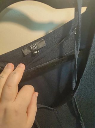 Vestido Riu Paris Azul Marinho Tamanho 42