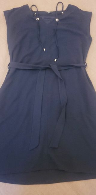 Vestido Riu Paris Azul Marinho Tamanho 42