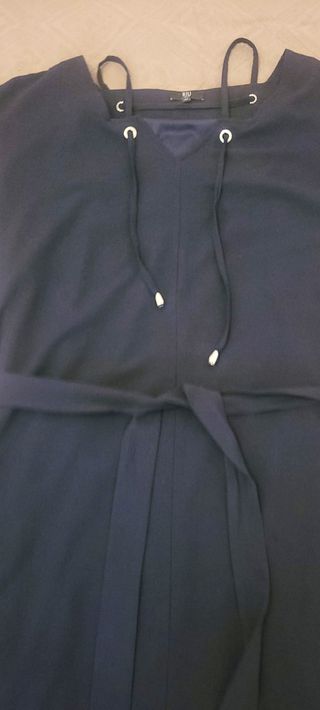 Vestido Riu Paris Azul Marinho Tamanho 42