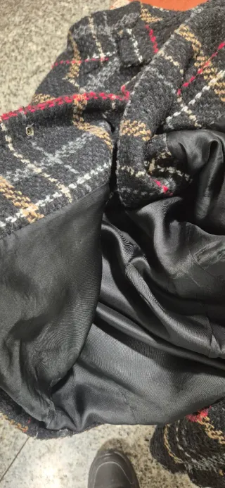 Elegante chaqueta de cuadros