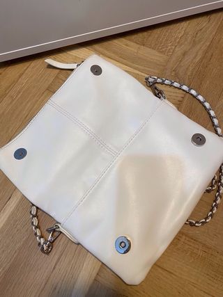 Bolso Blanco y Plateado Brownie