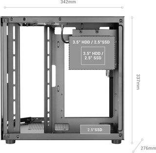 Mars Gaming MC-3TLITE Caja PC Negra RGB