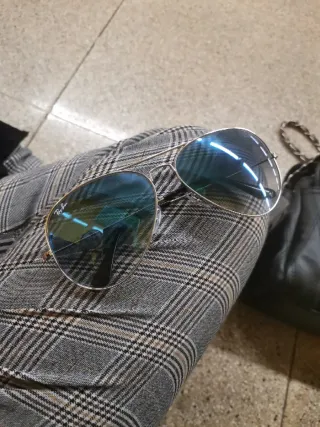 Gafas Ray-Ban Aviator Azules y Plateadas