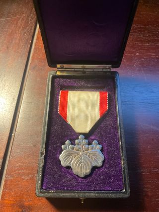 Medalla Orden del Sol Naciente 8ª Clase Japonesa
