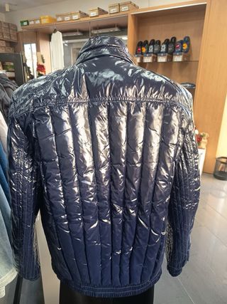 Chaqueta Moncler azul plumas antigua original