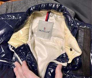 Chaqueta Moncler azul plumas antigua original