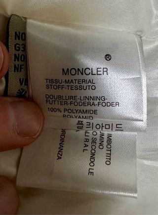 Chaqueta Moncler azul plumas antigua original