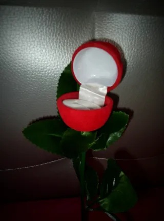 Anillo Corazón Plata 925 + Rosa TALLA 11