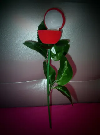 Anillo Corazón Plata 925 + Rosa TALLA 11