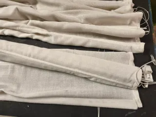 2 Cortinas blancas, enrollables