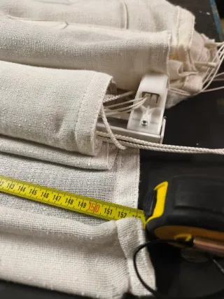 2 Cortinas blancas, enrollables