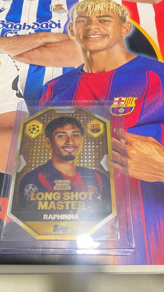 Cromo Raphinha Long Shot Master Topps