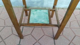 Mueble Palanganero Madera y Espejo