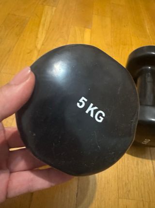 Mancuernas 5 kg silicona