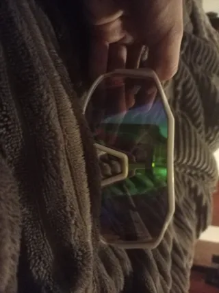 Gafas de sol/fiesta blancas y verdes