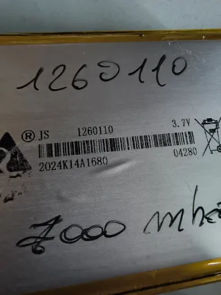 2 Batteria 3.7V 7000mAh 1260110