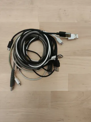 Lote 5 Cables USB a USB-C (Carga y Datos)