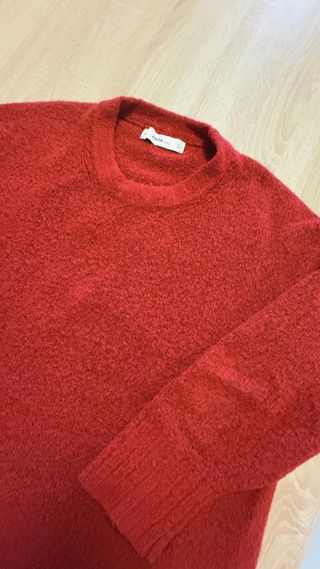 Jersey Zara punto suave rojo - oversize