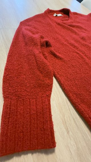Jersey Zara punto suave rojo - oversize