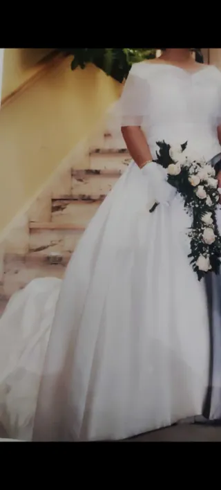 Vestido de Novia Blanco Roto
