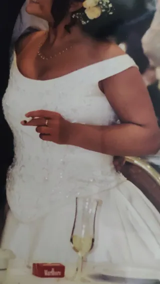 Vestido de Novia Blanco Roto