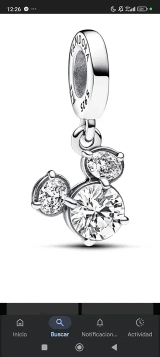 Pandora San Valentín  Plata 925 mini joyero gratis